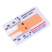 측량 새로운 깊이 게이지 자동차 타이어 트레드 미터 측정기 도구 0-20mm 제품, 02 yellow