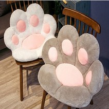 달밤마켓 폭신한 고양이 분홍젤리방석 귀여운 냥이발 쿠션 고양이 발 방석, 그레이소-MWCY02