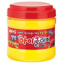 아모스 아이클레이대용량 400g 유아용클레이/점토, 노랑2개