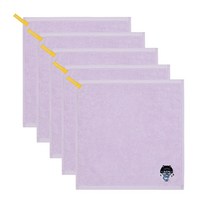 카카오프렌즈 해피 고리수건 5장 이름인쇄 핸드타월 공룡프렌즈 어린이집 수건, 네오