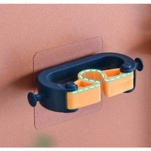 굿테이블-청소도구걸이 밀대 거치대 2개, 네이비