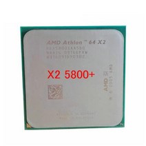 파워딜 AMD Athlon 64X2 5800 + CPU 프로세서 소켓 940pin 3.0GHz 89w 듀얼 코어 데스크탑 ADA5800IAA5DO, 한개옵션0