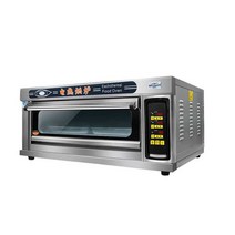 업소용 오븐 가스 2단 3단 베이킹 피자 기계 대용량, 손잡이 모델 플레이트당 한 레이어 접시 1개