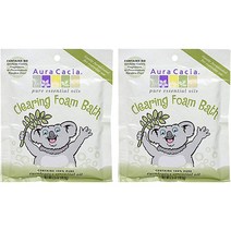 아우라카시아 클리어링 폼 배스 유칼립투스 향, 70.9g, 2개