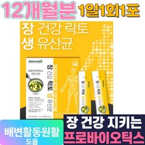 락토생유산균 아연 신바이오틱스 신프로바이오틱스 신프리바이오틱스 람노플알파 / 12개월분 1일1회1포, 제품구매1