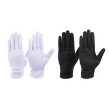 고급 예식장갑 명품 초극세사 결혼식장갑 면장갑, 블랙, 초극세사-L