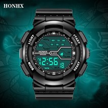 등산시계 남자 등산 산악 시계 Watch For Men Lcd Waterproof Digital Stopwatch Watches Fashion Sport Climb Luminous, [01] A
