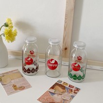 서울우유 레트로 우유병 밀크보틀 330ml 홈카페 유리병 달빛스토어