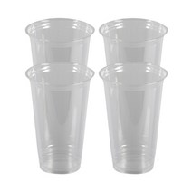 테이크아웃컵 일회용 플라스틱 투명 아이스 470ml 16온스 92파이 PET컵 (100개)1개