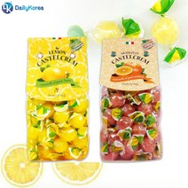 카스텔크램 포지타노 캔디 200g 2봉 레몬 오렌지 사탕 입덧 간식 D, 레몬맛+레몬맛
