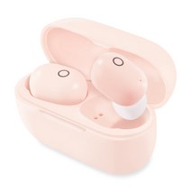 TWS 블루투스 이어셋 블루투스5.0 이어폰 자동페어링 터치식 초경량 핸즈프리 완전무선 블루투스이어셋, 핑크, 단일모델