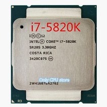 CPU 컴퓨터씨피유인텔 I7 5820K 포장 CPU X99 마더 보드 6 프로세서 DDR4 지원, 한개옵션0