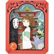 ensky 엔스카이 페이퍼 시어터 PAPER THEATER PT-050 센과 치히로의 행방불명 이상한 마을에서 [페이퍼크래프트 (완성 사이즈: H80×W100×D42mm)], 단일