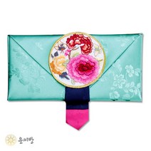 모란단 예단봉투-연분홍, 옥색