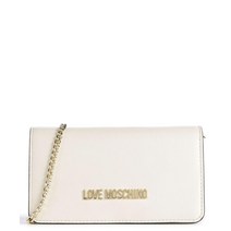 [정품] Love Moschino 러브 모스키노 시그니처 크로스바디 백 합성 아이보리 이브닝백 명품클러치백