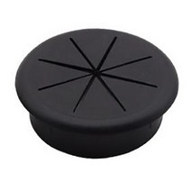 컴퓨터 책상 라인 홀 커버 ABS 플라스틱 8 개 꽃잎 스레딩 박스 50MM/60MM 사무용 가구 액세서리 1, Black_60mm