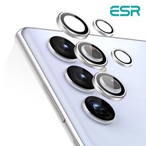 ESR 갤럭시 S22울트라 카메라 렌즈 풀커버 강화유리, S22울트라 1SET, 실버 EC034