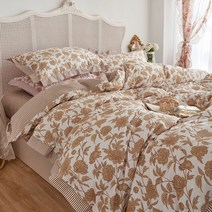 프랑스 스타일 침구 세트 침대 시트 및 Pillowcases 품질 이불 커버 100% 코튼 퀸 킹 사이즈, 02 2