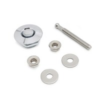 1.25" Universal Style Push Button Billet Hood P Lock Clip Kit For BMW 호환 ect Car Quick Red Bl, 05 Short Silver