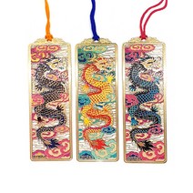 와라코리아 도서모임 기념품 전통문양 금속 직사각 책갈피 북마크, 24. 구름용