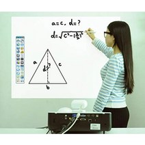Hivista 인터랙티브 화이트 보드 시스템 스마트 교육용 화이트 보드 적외선 펜이있는 Windows 시스템 컴퓨터 및 긴 초점 프로젝터 만 지원 사무실 회의 프리젠 테이션 용 교실 홈