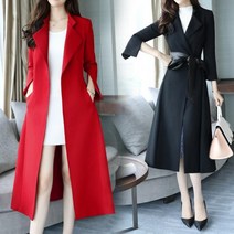 SAMARA 여성 미디코트 롱코트 롱자켓 트렌치코트 자켓