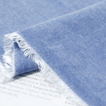 자투리 대폭 워싱부드러운30수 청해지 인디블루