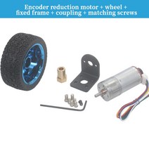 소형 전기 팬 가이드 모터 JGA25-370 DC 6V 12V 24V 기어드 모터 인코더 속도 측정 코드 디스크 전력 큰 토, 06 77_01 6V
