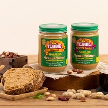 무염 무설탕 테디 땅콩버터 다이어트 454g, 슈퍼청키, 1개