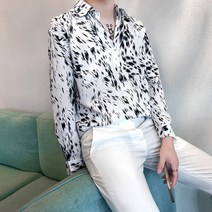깡패 남자 화려한 건달 레오파드 조폭셔츠 반티 의상 호피 무대 남방