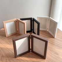 탁상용 접이식 인테리어 더블액자 4X6 5X7, 화이트
