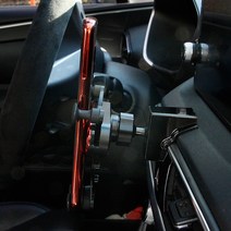 현대 싼타페 TM 전용 클립식 고정 스마트 폰 거치대 홀더 3D스캔 완벽맞춤, 그레이, 1개