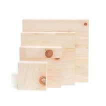 아이베란다 목재자투리모음 소품제작용 스트링아트재료, 10.히노끼집성24T 150x150(4개)