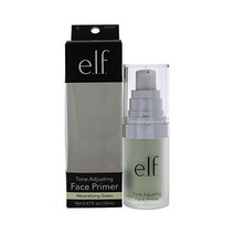 e.l.f Tone Adjusting Face Primer - Small Lightweight Long Lasting Silky Smooth Neutralizes Uneven Sk, Tone Adjusting Green, 0.47 Fl Oz (Pack of 1)
