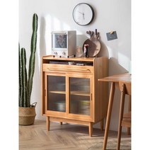 일식 주방 수납장 그릇장 선반장 틈새장 그릇 수납장, 75cm 우드 디자인