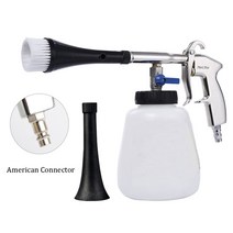 셀프세차 폼건 고압 세부 브러시 토네이도 자동차 내부 딥클리닝 건 브러시 공기, 미국 커넥터