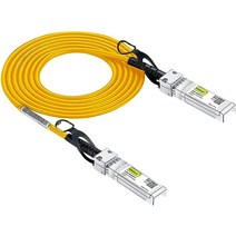 [블루] 컬러 10G SFP+ DAC 케이블 - 시스코 SFP-H10GB-CU3M 디링크 슈퍼마이크로 넷기어 미크로틱 ZTE 장치 포티넷용 트위낵스 SFP 케이블 3m, Yellow