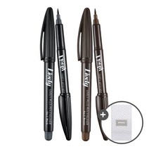 입큰 입큰 라이블리 플러스펜 아이라이너 2개+화장솜 80매, 블랙+브라운