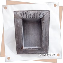 프리미엄 조화 화분 화병 꽃병 216종 수반 플트 H, H28.빈티지플라터우드화분-중 25X12cm