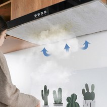 붙이는 가스 렌지 주방 후드 후드망 청소 교체 부직포 필터 종이 커버