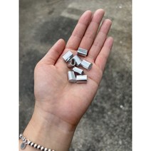 와이어로프 페럴 1mm 페롤 납작 슬리브 압착 체결 고정 록크 락킹, 페럴8mm(10개)