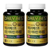 종근당 데일리베스트 종합비타민 미네랄 1400mgx180정, 180정, 6개