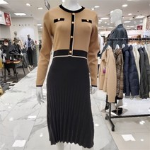 막스카라 막스카라 NC11 버튼포인트니트원피스 M23QKO374MEE1 (9103346)