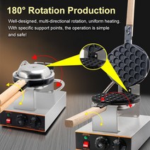 붕어빵기계 군고구마기계 팝콘기계 누룽지기계 소스배합기 미니붕어빵기계110V /220V 상업용 전기 Eggettes, 02 220-240V_03 UK