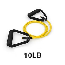 햄스트링 허벅지 근육 운동 기구 120cm 요가 풀 로프 저항 밴드 피트니스 껌 탄성, 노란색-10lb, 협동사