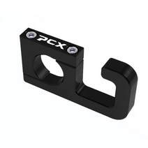 오토바이 리어백 바이크백팩 바이크 사이드백 pcx 로고 22mm 헬멧 후크 수하물 가방 후크 홀더 행거 후크 for honda pcx125 pcx150 pcx160 pcx, 검은색