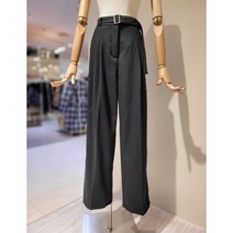 더히스토리 핀턱 벨트 와이드 팬츠(HNSAPT02)