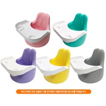 국내산 말랑 바른자세 아기 점보의자n식판 안전의자 CG_16278, 예쁜노랑