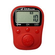 돈세는기계 현금계수기 지폐계수기 현금세는기계 6디지털 LCD 전기 핸드 탈리 링 카운터 충전식 배터리 LED, 03 Red