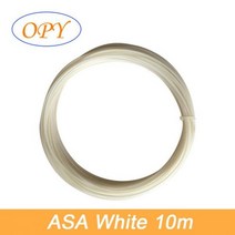 3D프린터 레진 필라멘트ASA 필라멘트 3D 프린터 1.75Mm 1Kg UV 저항 플라스틱 스레드 10M 100G 샘플 검정, 03 ASA White 10M